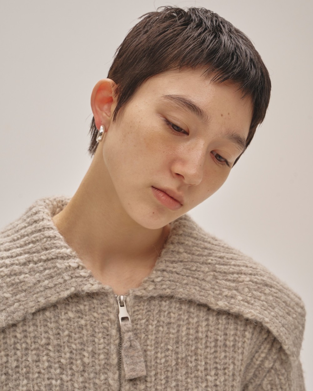 Middle Hoop Pierce (Silver925)