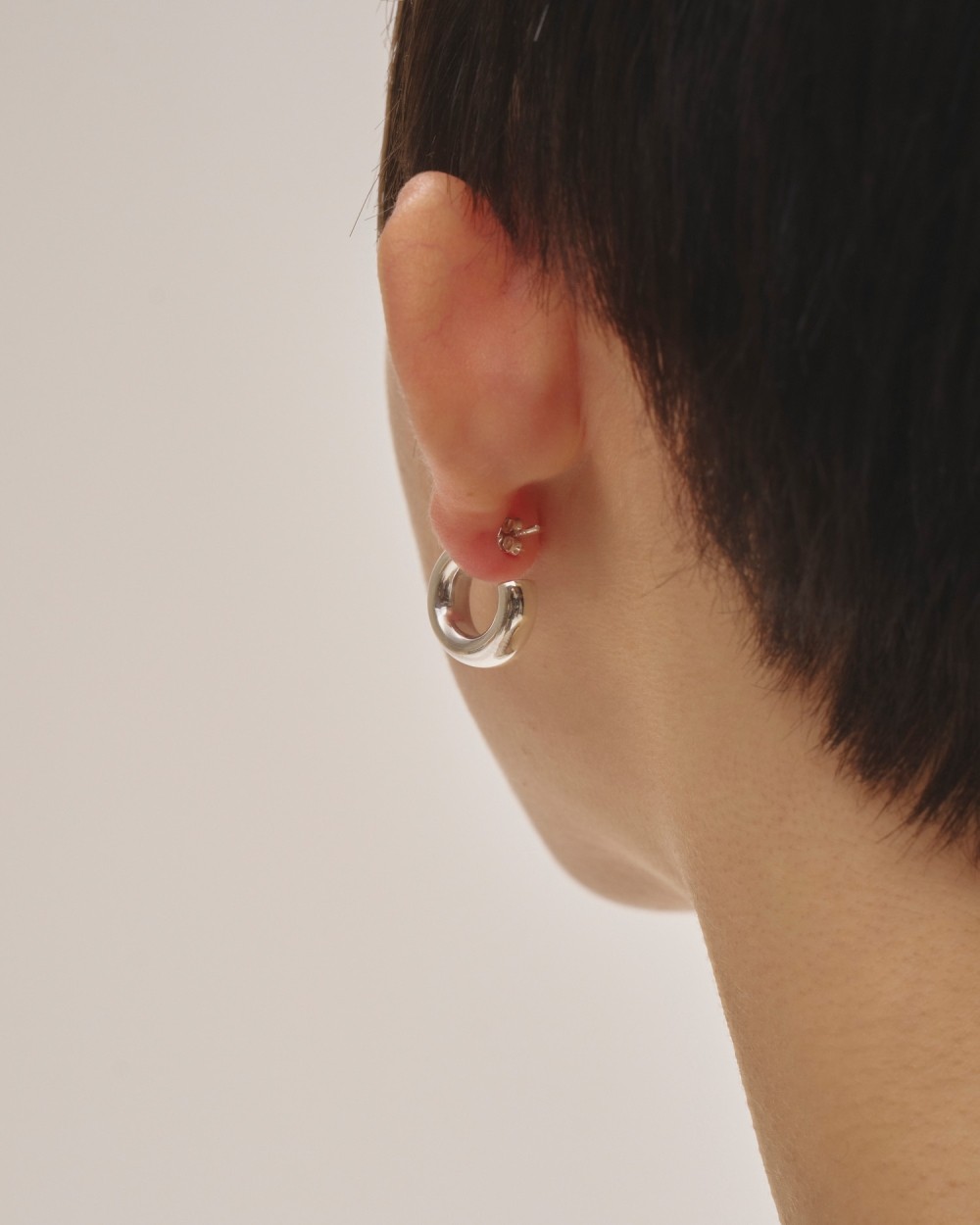 Middle Hoop Pierce (Silver925)