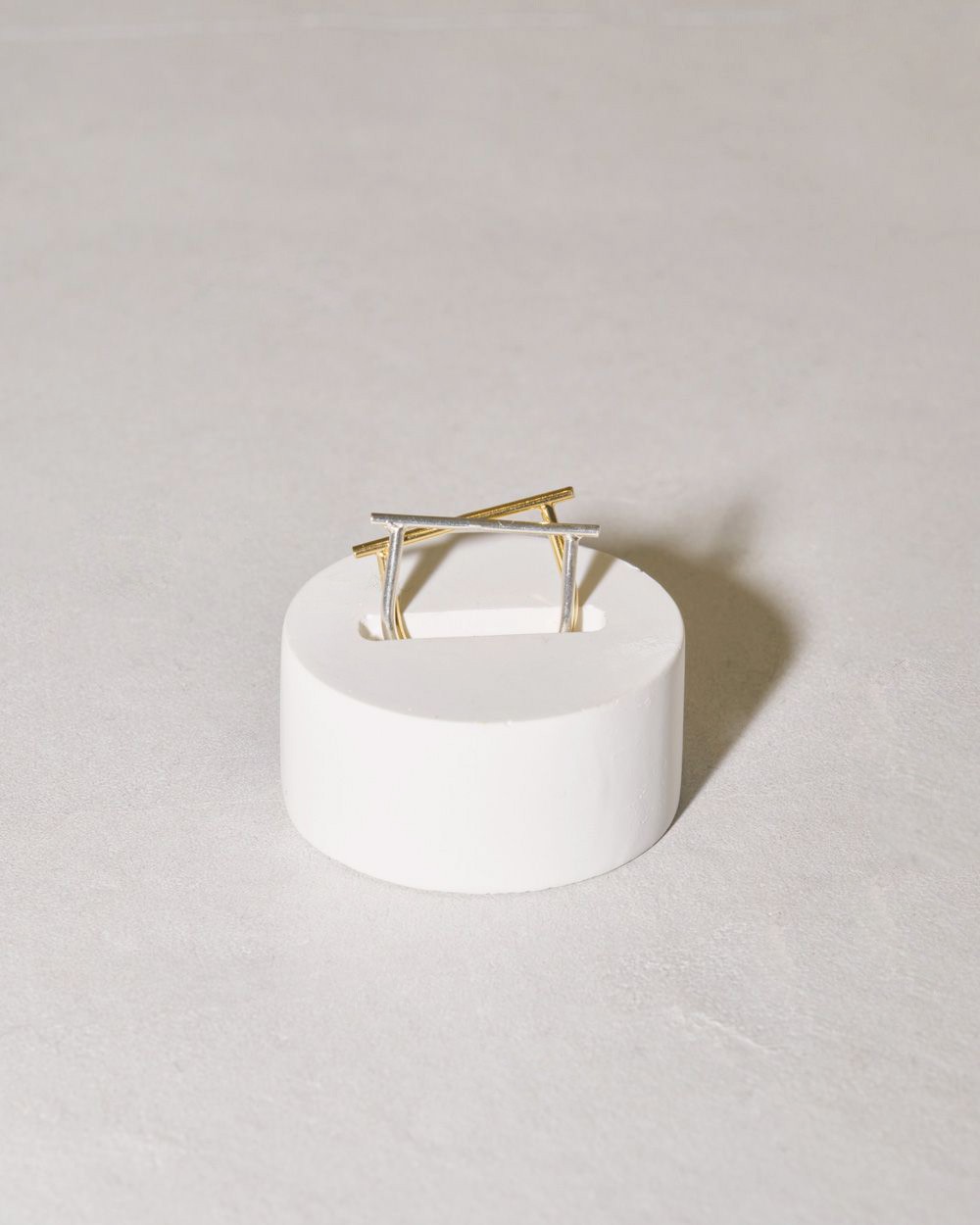 Skinny Bar Ring 2 Set ( Silver925 )