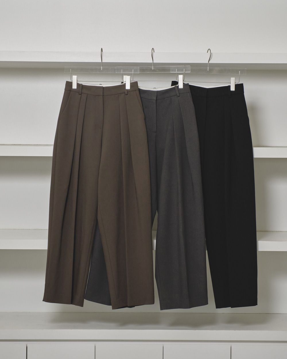 Bonding Wide Trousers Bonding Wide Trousers,ボンディングワイドパンツ,12420710,パンツ,ボトムス,トラウザーズ,ボンディングパンツ,ワイドパンツ,todayful,トゥデイフル,lifes,ライフズ,25aw,吉田怜香