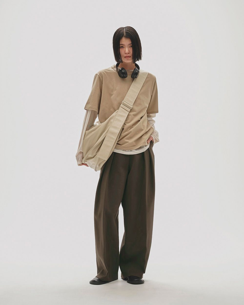 Bonding Wide Trousers Bonding Wide Trousers,ボンディングワイドパンツ,12420710,パンツ,ボトムス,トラウザーズ,ボンディングパンツ,ワイドパンツ,todayful,トゥデイフル,lifes,ライフズ,25aw,吉田怜香
