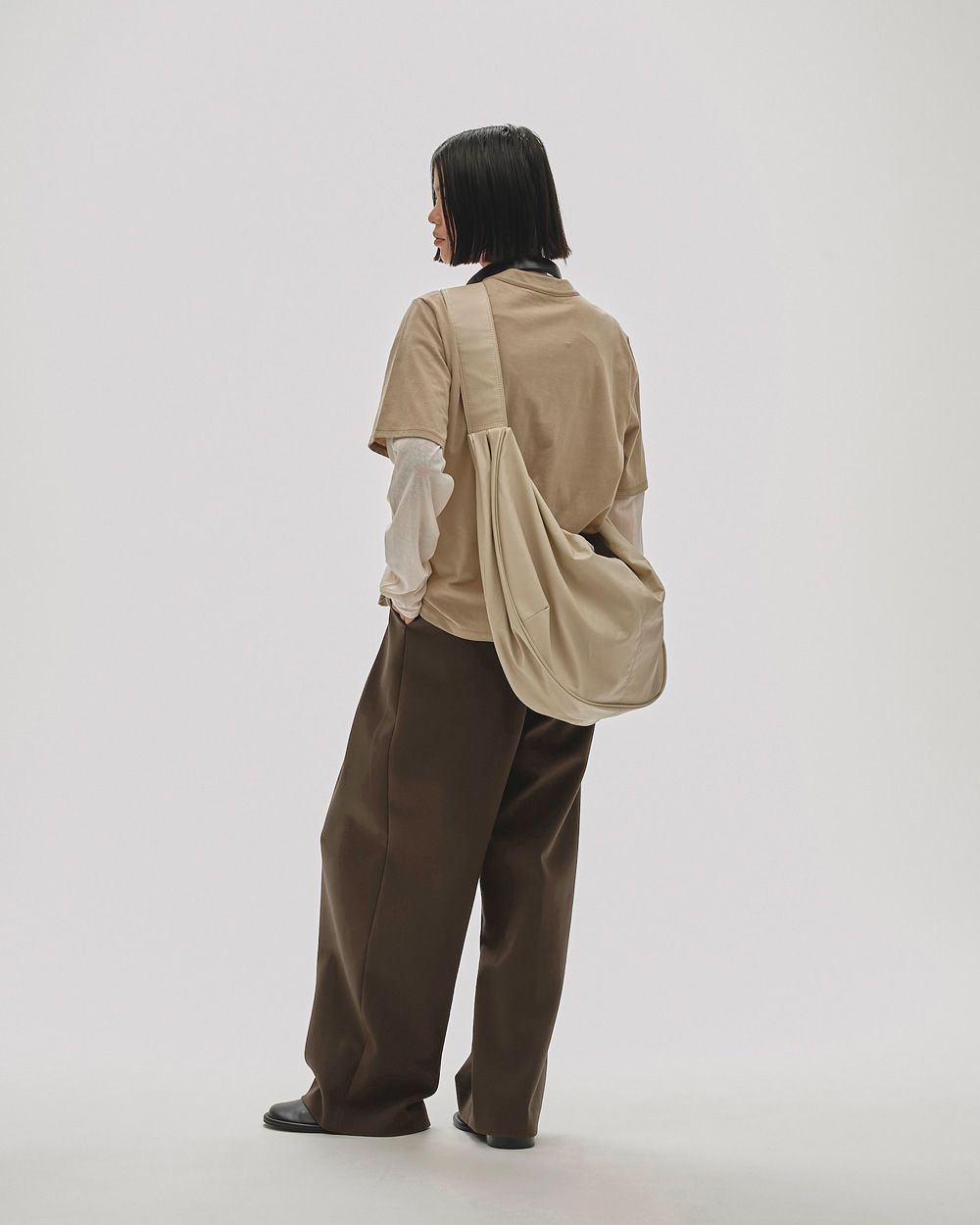Bonding Wide Trousers Bonding Wide Trousers,ボンディングワイドパンツ,12420710,パンツ,ボトムス,トラウザーズ,ボンディングパンツ,ワイドパンツ,todayful,トゥデイフル,lifes,ライフズ,25aw,吉田怜香