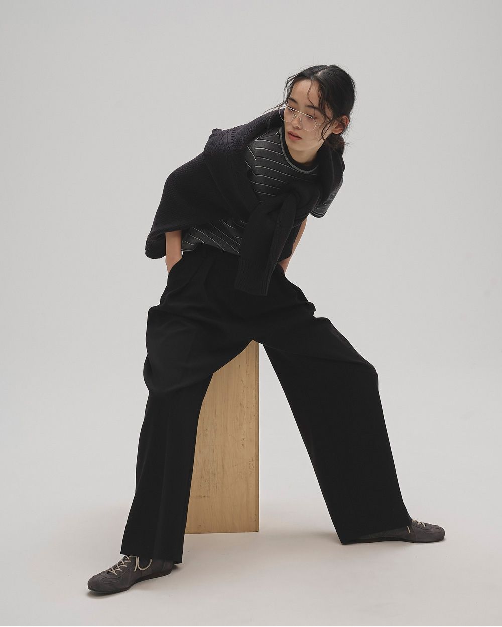 Bonding Wide Trousers Bonding Wide Trousers,ボンディングワイドパンツ,12420710,パンツ,ボトムス,トラウザーズ,ボンディングパンツ,ワイドパンツ,todayful,トゥデイフル,lifes,ライフズ,25aw,吉田怜香
