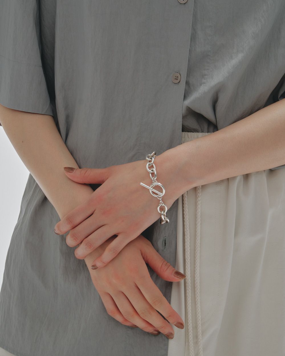 Oval Chain Bracelet (Silver925) Oval Chain Bracelet (Silver925),オーバルチェーンブレスレト,アクセサリー,ジュエリー,ブレスレット,チェーン,チェーンブレスレット,シルバー,Silver925,ライフズ,todayful,トゥデイフル,lifes