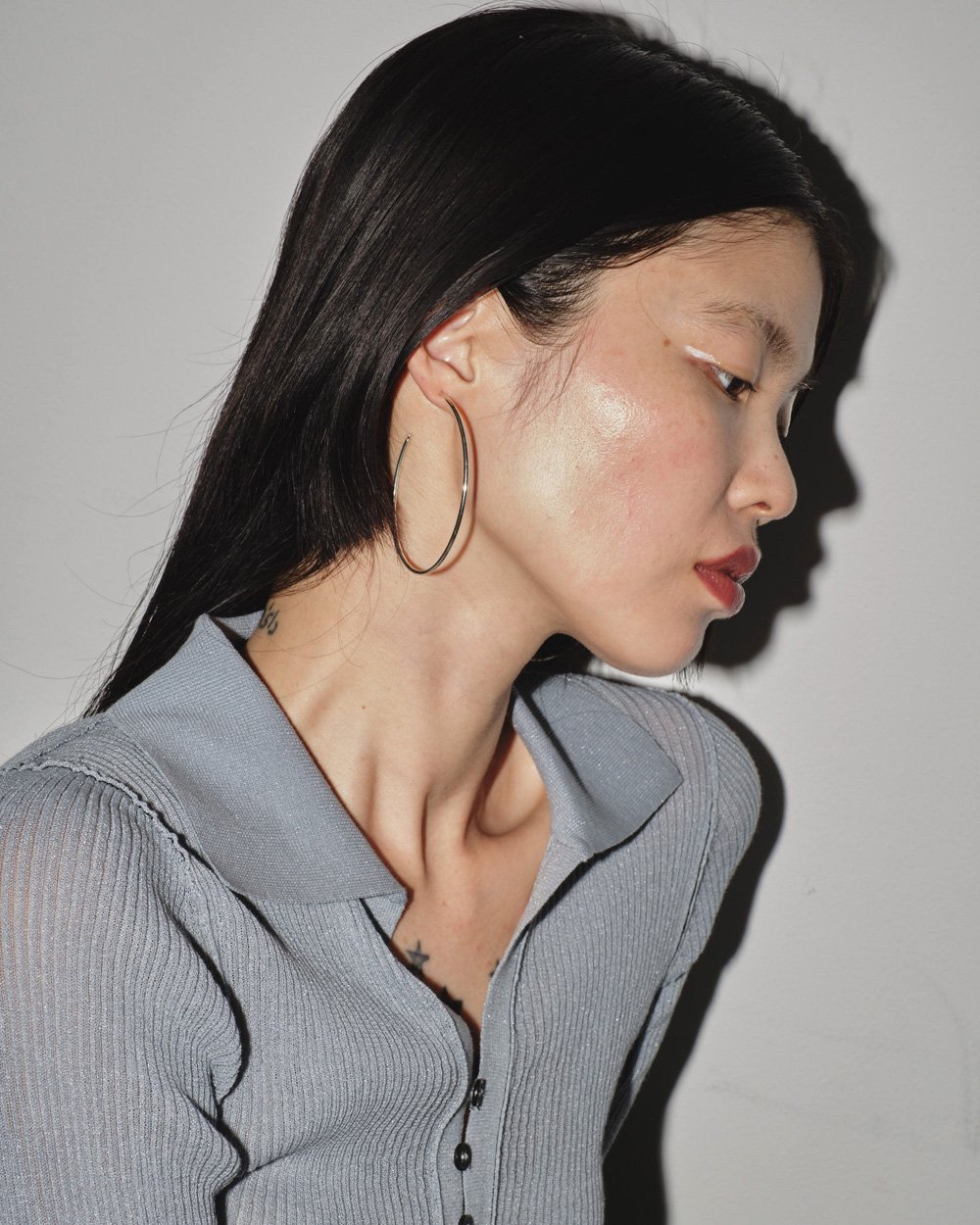 Oval Hoop Pierce (Silver925)