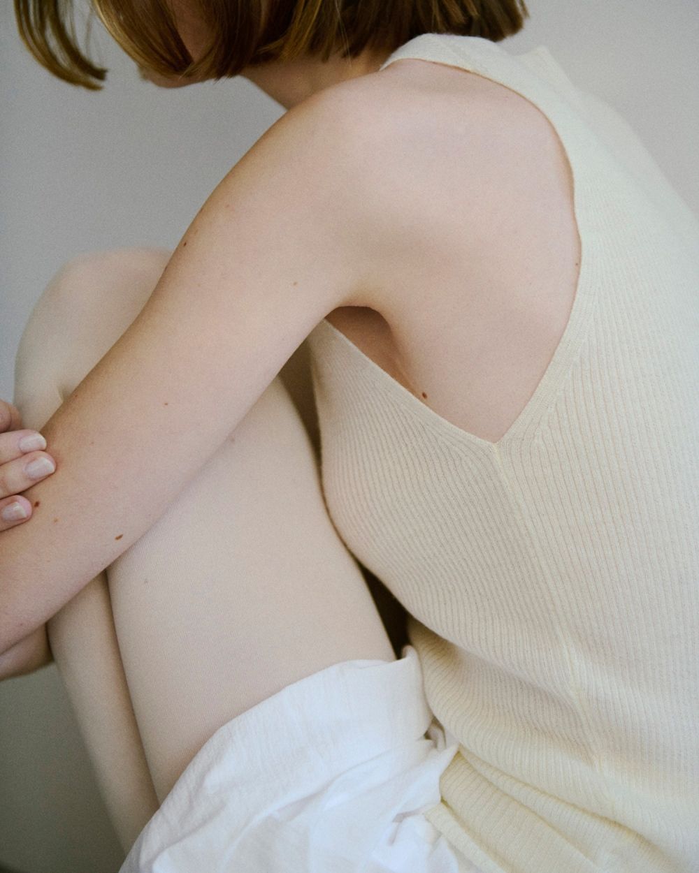 Merinowool 100% Tanktop Merinowool 100% Tanktop,メリノウール100%タンクトップ,12520517,タンクトップ,タンク,カットソー,ニットタンク,メリノウール,ウールタンク,todayful,トゥデイフル,lifes,ライフズ,25ss,吉田怜香