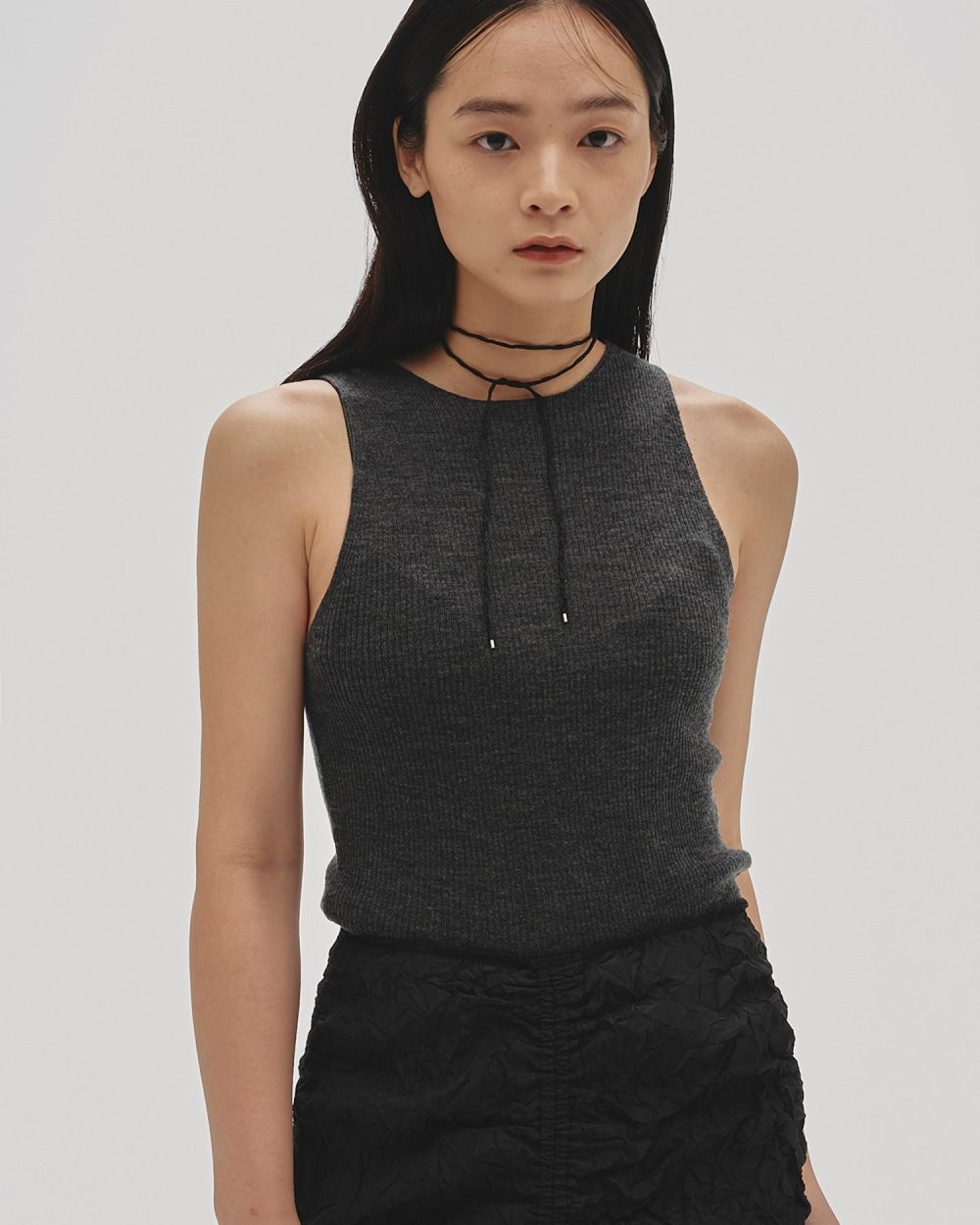 Merinowool 100% Tanktop Merinowool 100% Tanktop,メリノウール100%タンクトップ,12520517,タンクトップ,タンク,カットソー,ニットタンク,メリノウール,ウールタンク,todayful,トゥデイフル,lifes,ライフズ,25ss,吉田怜香