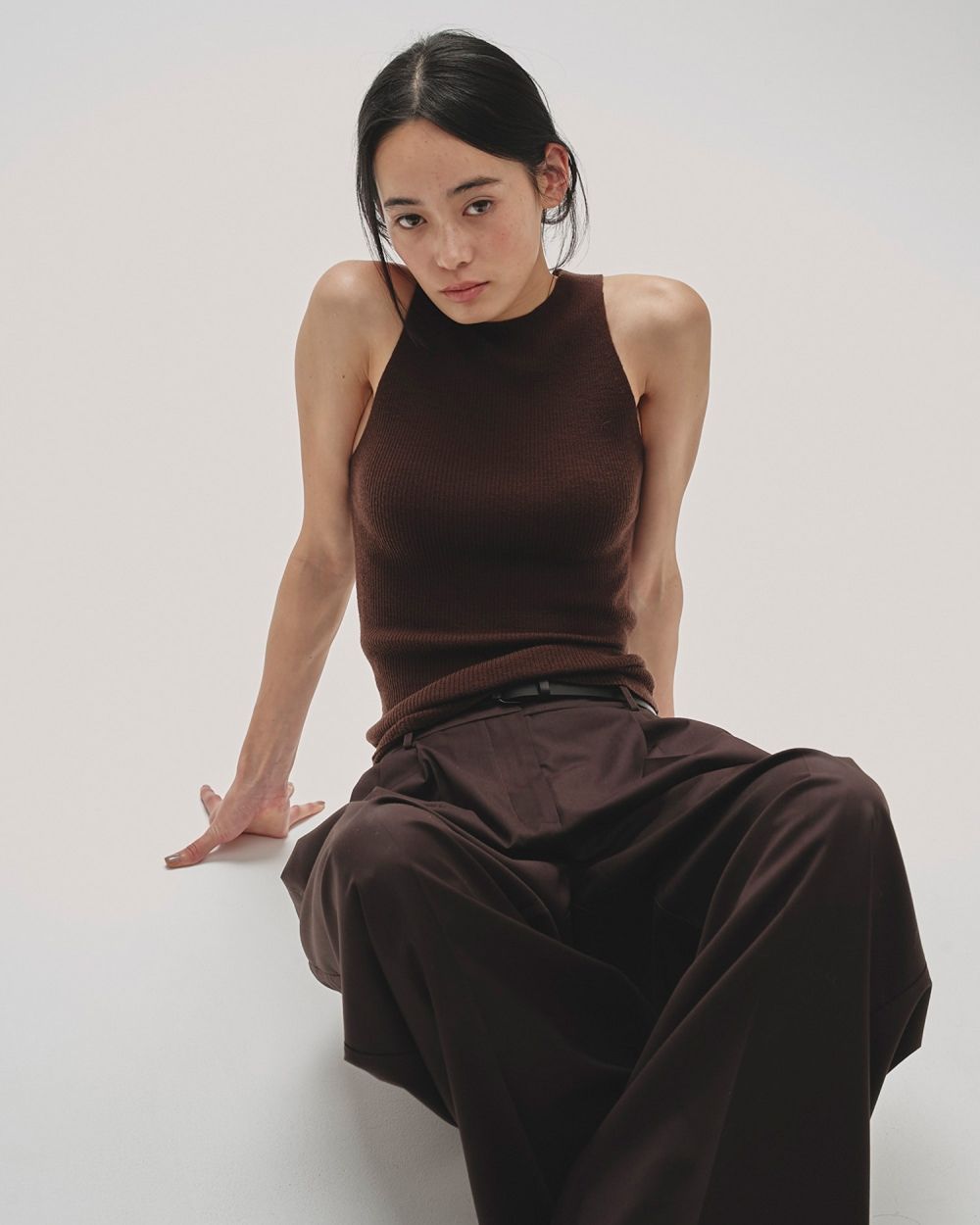 Merinowool 100% Tanktop Merinowool 100% Tanktop,メリノウール100%タンクトップ,12520517,タンクトップ,タンク,カットソー,ニットタンク,メリノウール,ウールタンク,todayful,トゥデイフル,lifes,ライフズ,25ss,吉田怜香