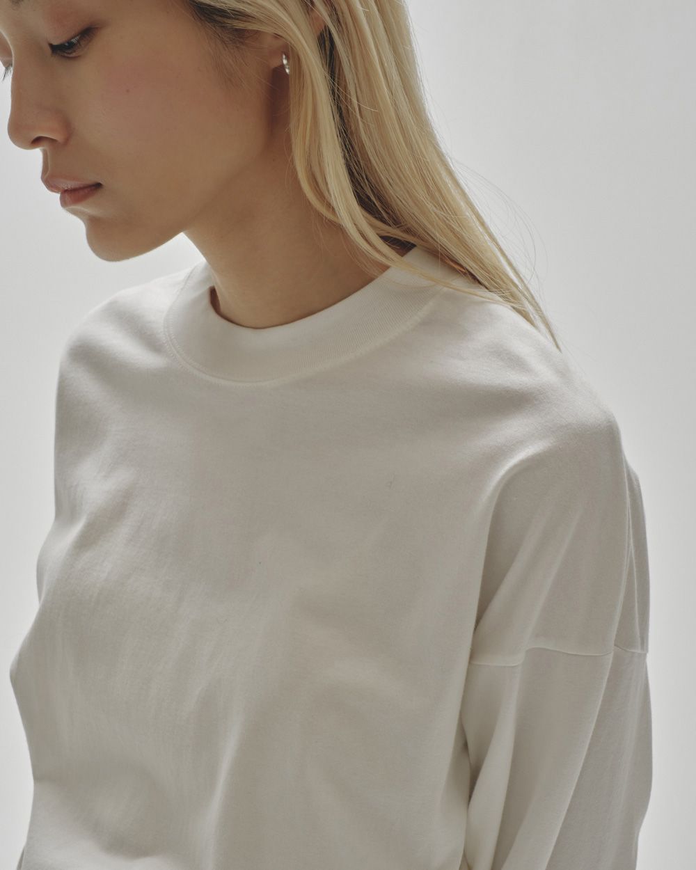 Cottonsilk Useful Long T-shirts Cottonsilk Useful Long T-shirts,コットンシルク ユースフル ロング Tシャツ,12510621,無地T,Tシャツ,ユースフル,コットンシルク,コットンT,白T,ロンT,重ね着T,todayful,トゥデイフル,lifes,ライフズ,25ss