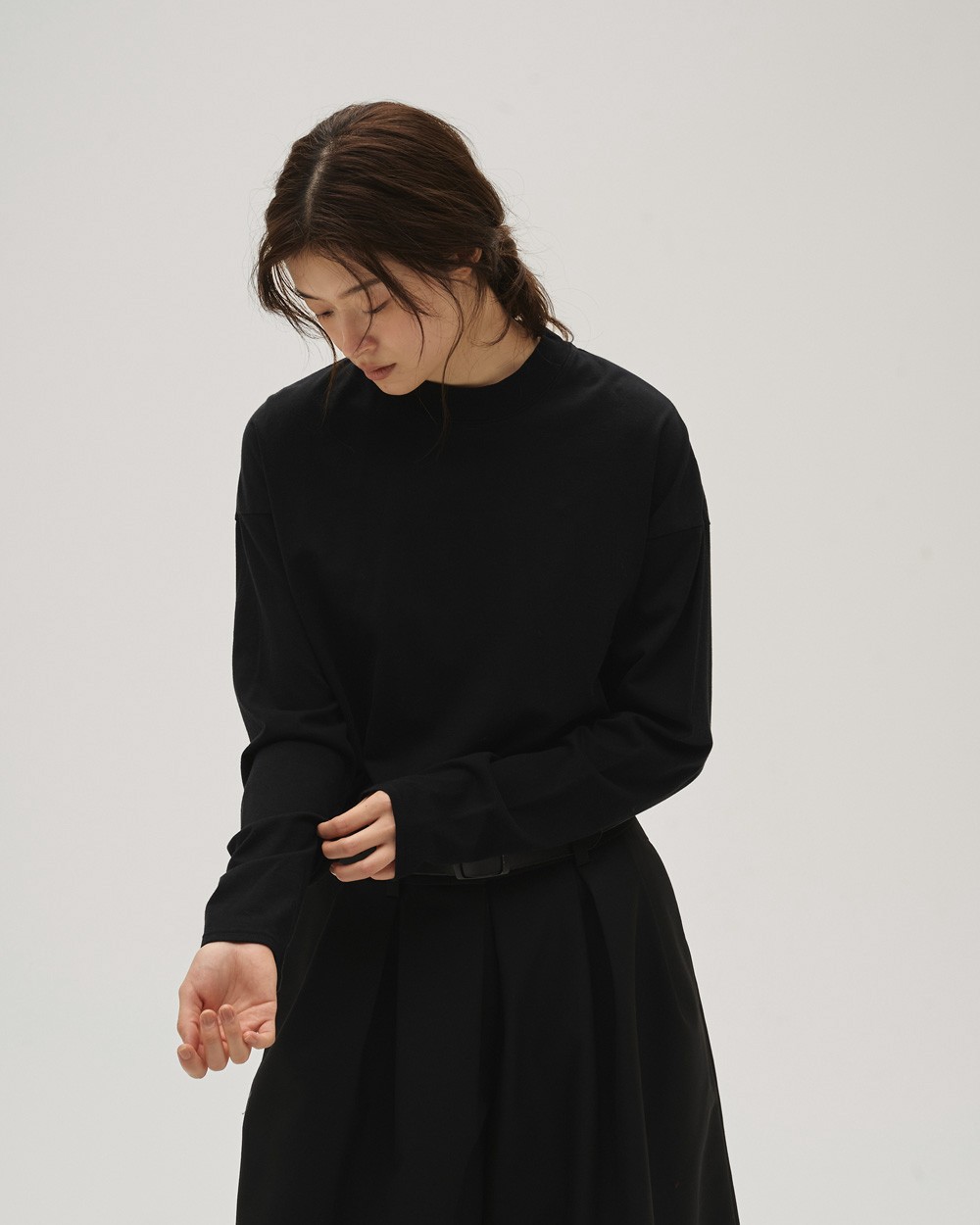 Cottonsilk Useful Long T-shirts Cottonsilk Useful Long T-shirts,コットンシルク ユースフル ロング Tシャツ,12510621,無地T,Tシャツ,ユースフル,コットンシルク,コットンT,白T,ロンT,重ね着T,todayful,トゥデイフル,lifes,ライフズ,25ss