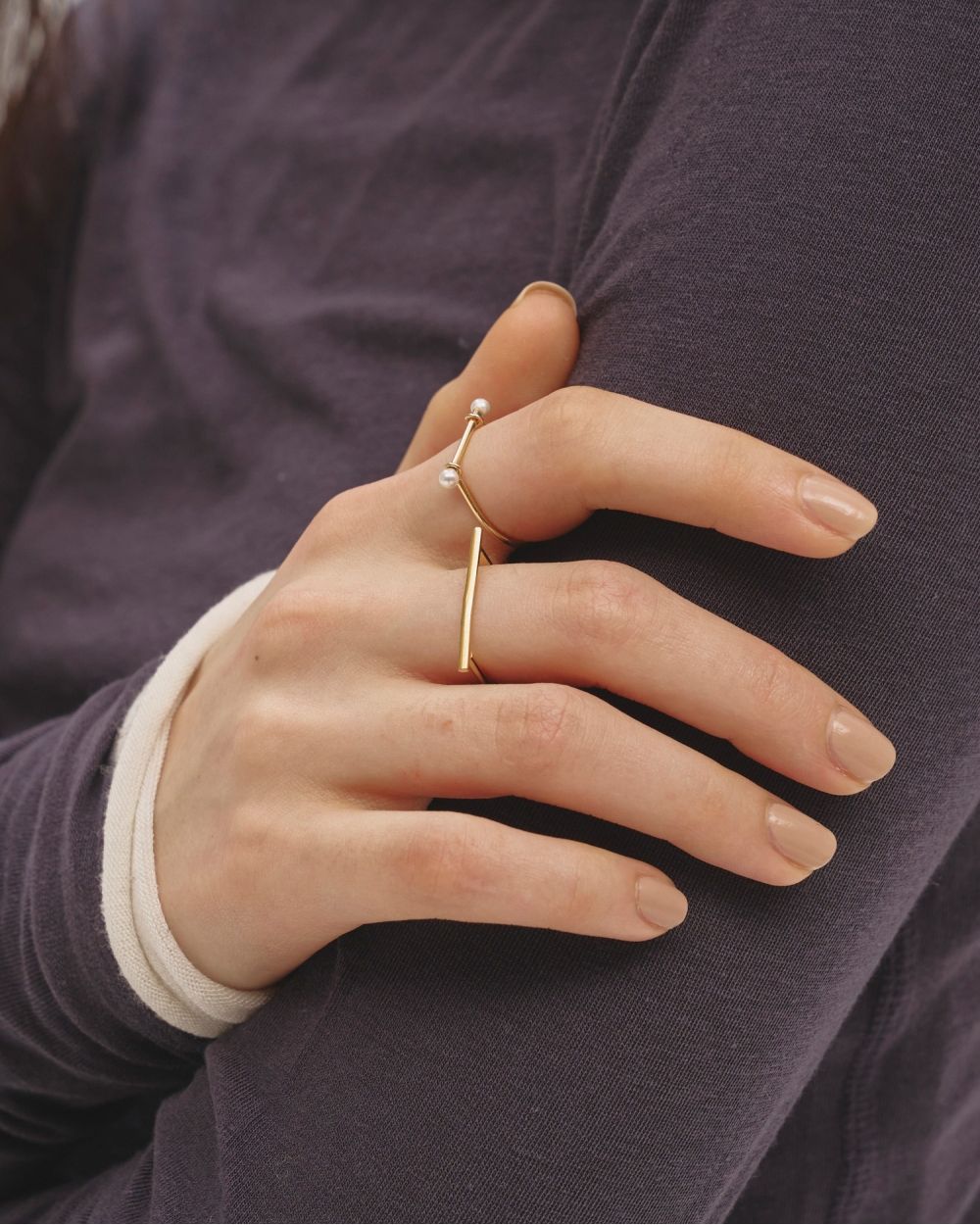 Skinny Pearl Ring Skinny Pearl Ring,スキニーパールリング,12520908,パールリング,リング,指輪,ジュエリー,アクセサリー,パールアクセ,todayful,トゥデイフル,lifes,ライフズ,25ss,吉田怜香