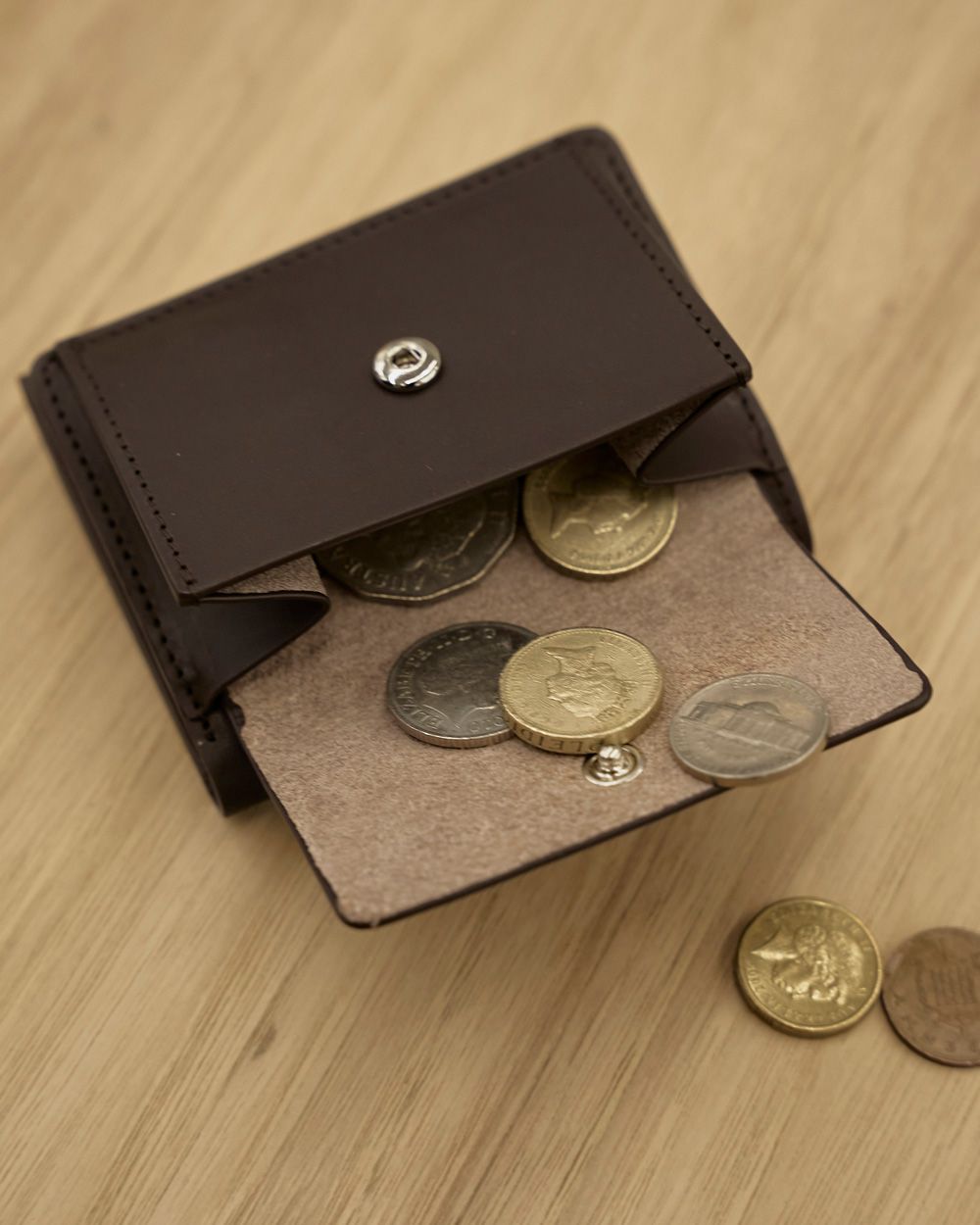 Leather Compact Wallet Leather Compact Wallet,レザーコンパクトウォレット,12511009,財布,ウォレット,レザー,レザー小物,春物,新作商品,todayful,トゥデイフル,lifes,ライフズ,25ss