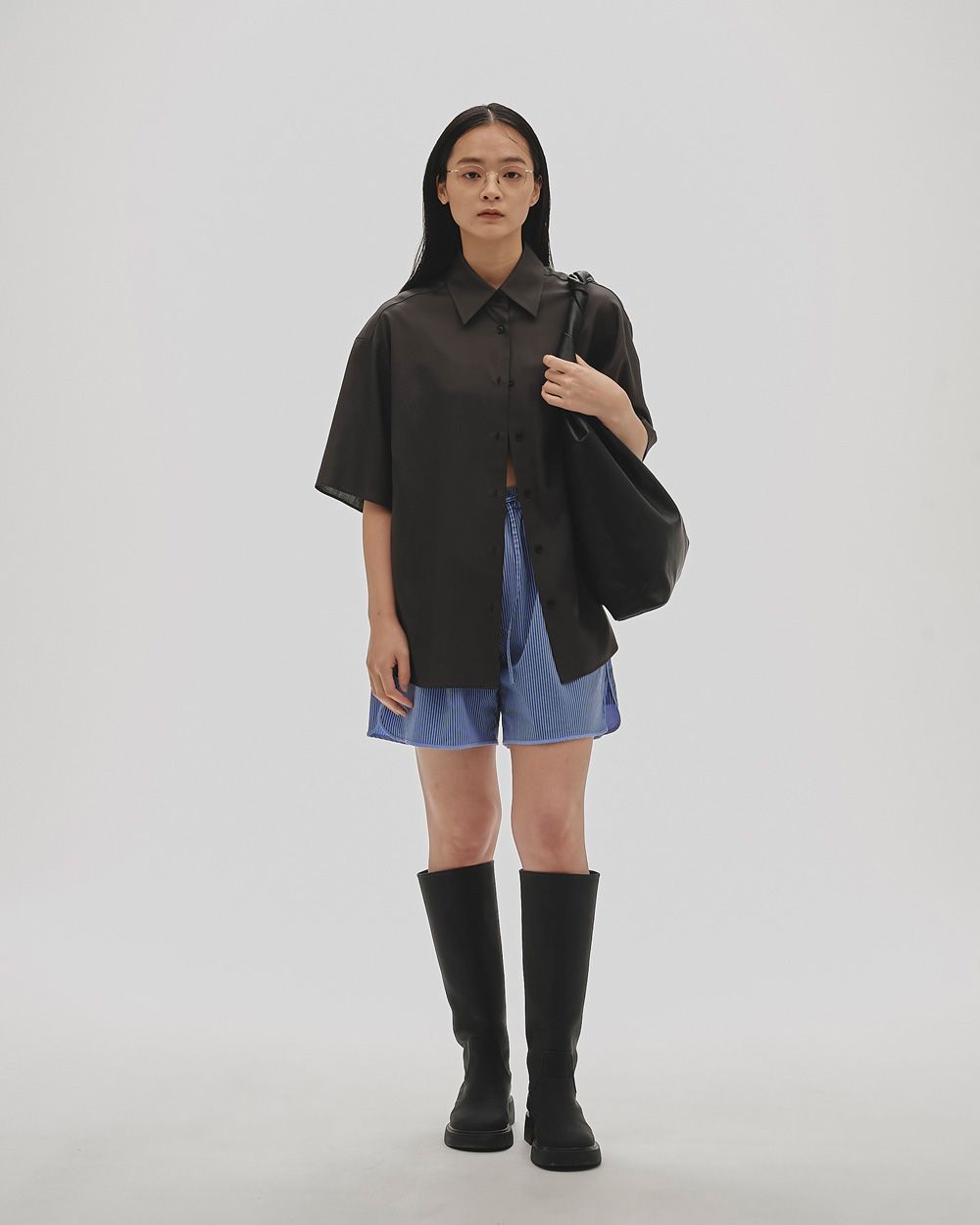 Silk100% Halfsleeve Shirts Silk100% Halfsleeve Shirts,シルク100%ハーフスリーブシャツ,12520413,シャツ,トップス,半袖シャツ,ハーフスリーブトップ,シルクシャツ,シルク100%,todayful,トゥデイフル,lifes,ライフズ,25aw,吉田怜香