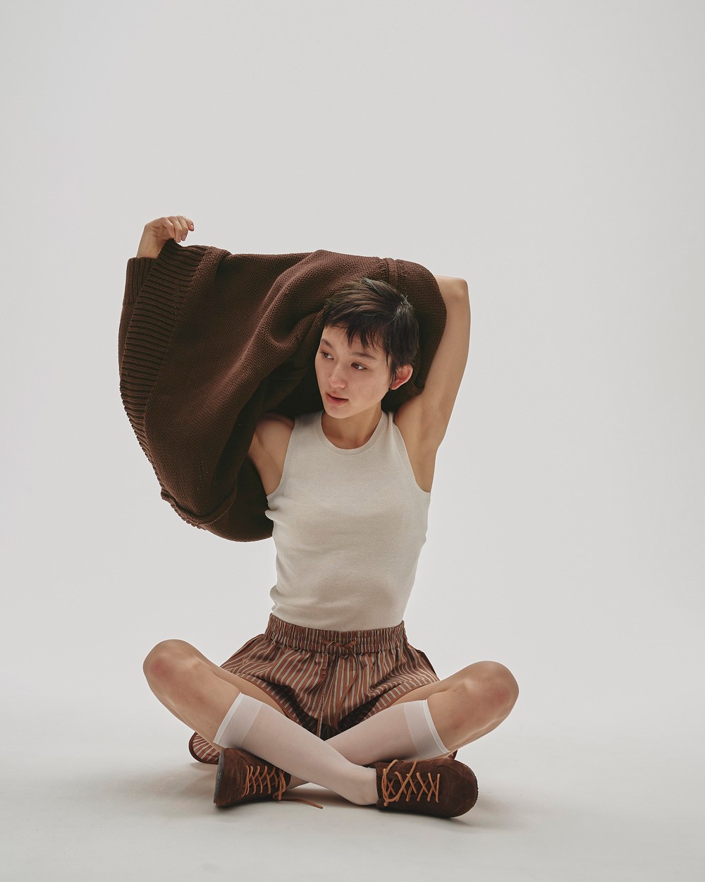 Roundhem Knit Tanktop Roundhem Knit Tanktop,ラウンドヘムニットタンクトップ,12520503,タンクトップ,ニットタンク,ニットトップ,ラウンドヘムニットタンク,無地ニット,無地タンク,todayful,トゥデイフル,lifes,ライフズ,25aw,吉田怜香