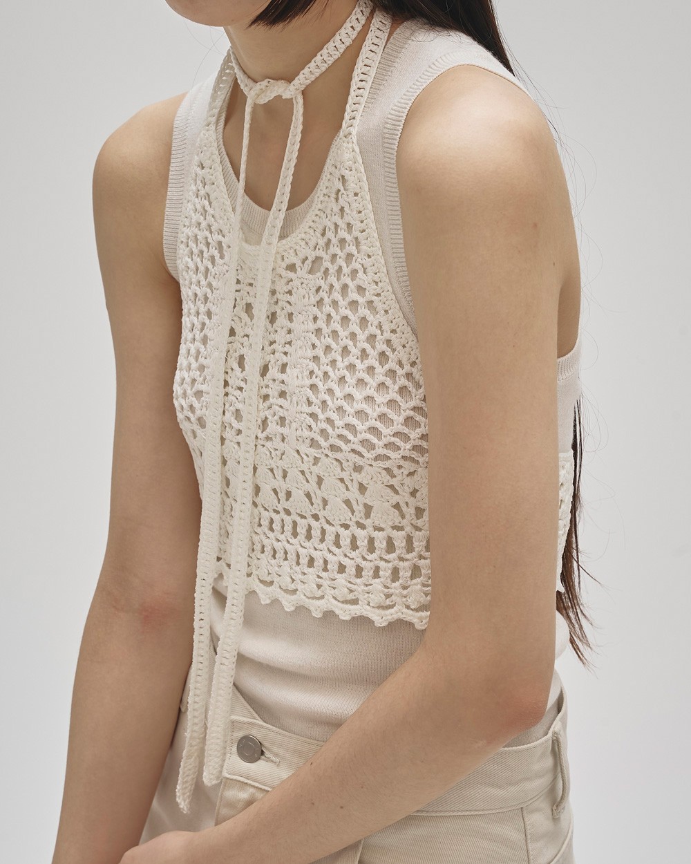 Roundhem Knit Tanktop Roundhem Knit Tanktop,ラウンドヘムニットタンクトップ,12520503,タンクトップ,ニットタンク,ニットトップ,ラウンドヘムニットタンク,無地ニット,無地タンク,todayful,トゥデイフル,lifes,ライフズ,25aw,吉田怜香
