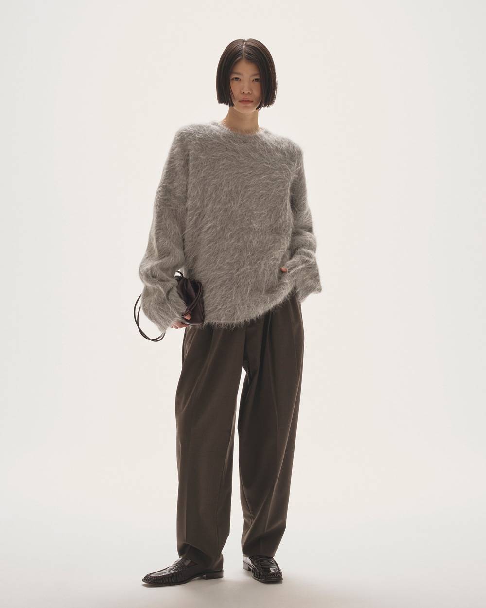 Drawstring Leather Bag Drawstring Leather Bag,ドロストリングレザーバック,12521027,バック,レザーバック,ドロストリングバック,todayful,トゥデイフル,lifes,吉田怜香,25aw,25winter