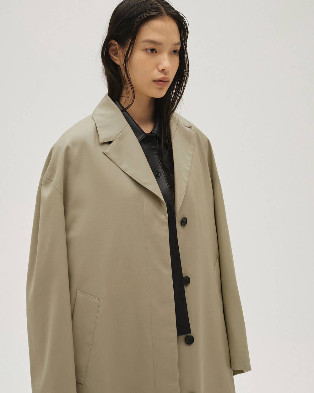 Wool100% Spring Coat Wool100% Spring Coat,ウール100%スプリングコート,12610003,コート,スプリングコート,ウールコート,ウール100%,アウター,todayful,トゥデイフル,lifes,吉田怜香,26ss