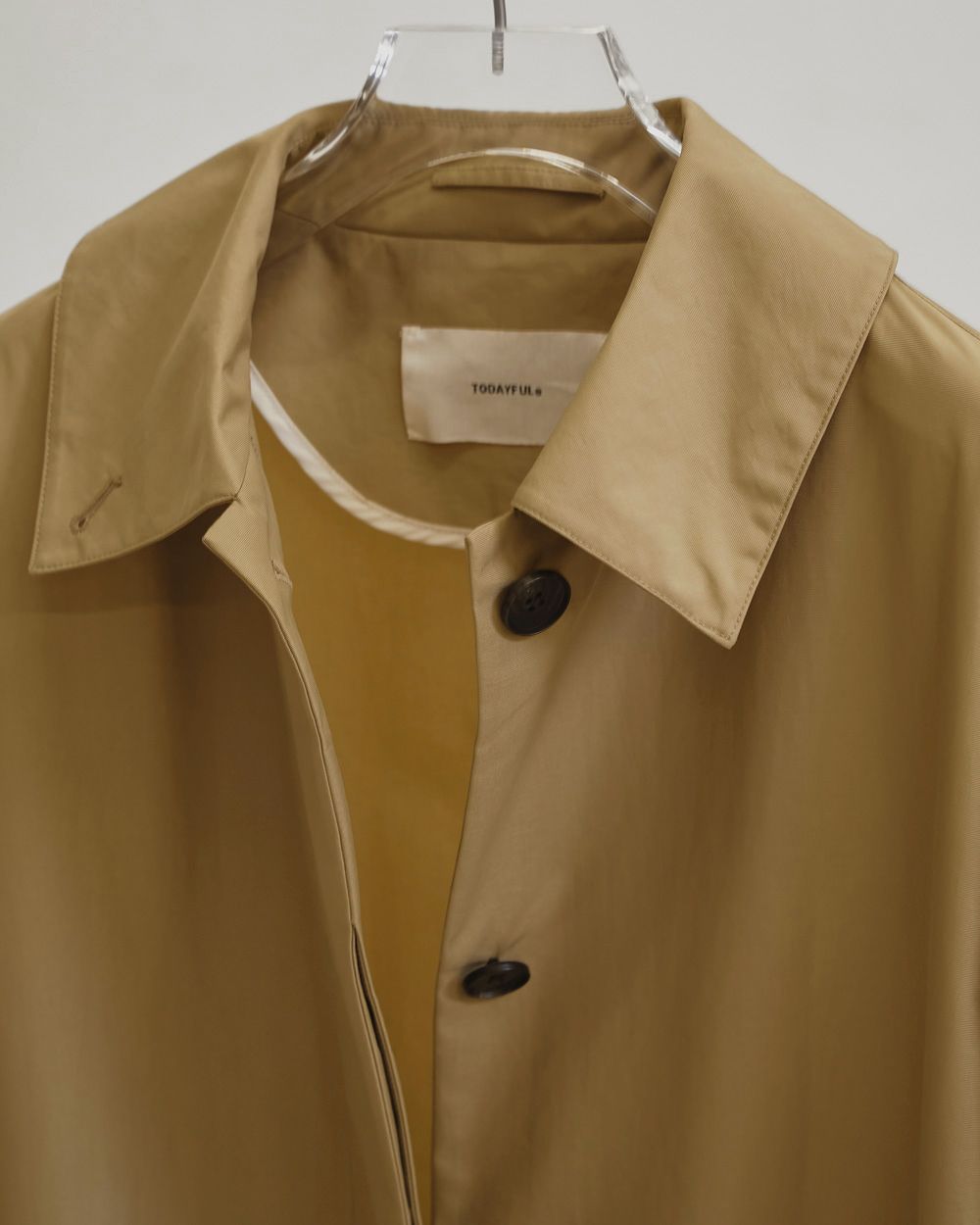 Soutiencollar Waterproof Coat Soutiencollar Waterproof Coat,ステンカラーウォータープルーフコート,12610004,ステンカラーコート,ウォータープルーフ,ウォータープルーフコート,レインコート,コート,アウター,スカーフ付きコート,todayful,トゥデイフル,lifes,吉田怜香,26ss