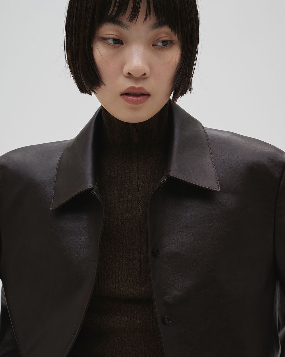 Leather Shirts Jacket Leather Shirts Jacket,レザーシャツジャケット,12610101,ジャケット,シャツジャケット,レザージャケット,アウター,todayful,トゥデイフル,lifes,吉田怜香,26ss