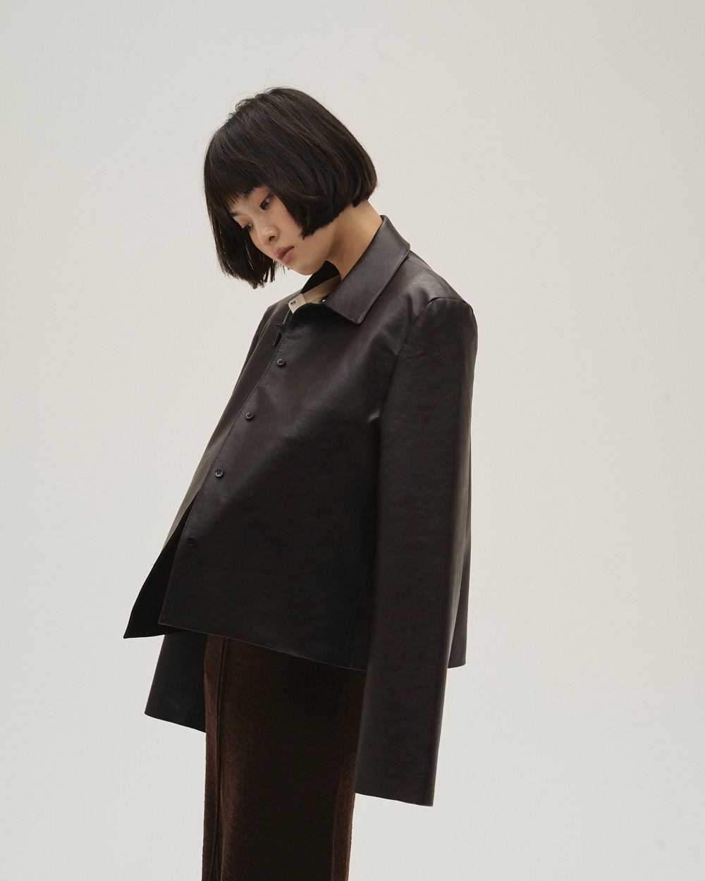 Leather Shirts Jacket Leather Shirts Jacket,レザーシャツジャケット,12610101,ジャケット,シャツジャケット,レザージャケット,アウター,todayful,トゥデイフル,lifes,吉田怜香,26ss