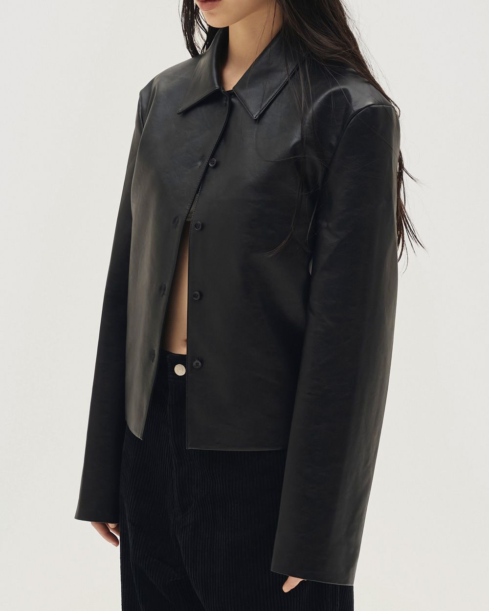 Leather Shirts Jacket Leather Shirts Jacket,レザーシャツジャケット,12610101,ジャケット,シャツジャケット,レザージャケット,アウター,todayful,トゥデイフル,lifes,吉田怜香,26ss