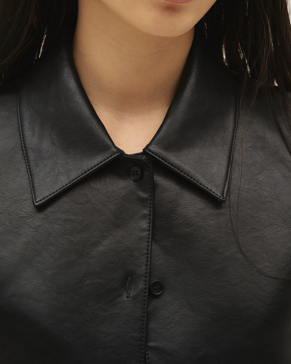 Leather Shirts Jacket Leather Shirts Jacket,レザーシャツジャケット,12610101,ジャケット,シャツジャケット,レザージャケット,アウター,todayful,トゥデイフル,lifes,吉田怜香,26ss