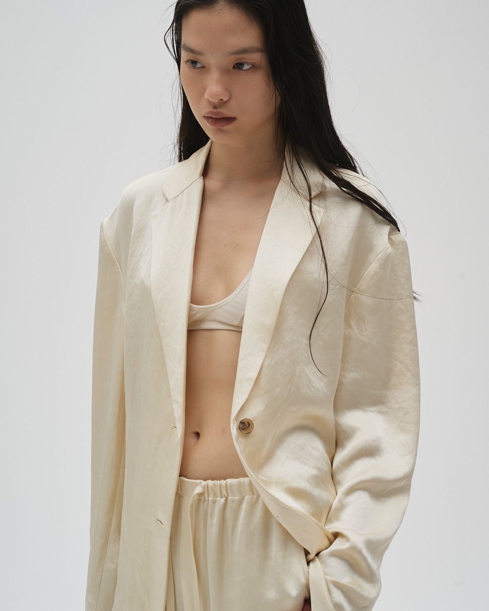 Satin Over Jacket Satin Over Jacket,サテンオーバージャケット,12610103,サテン,オーバージャケット,サテンジャケット,ジャケット,アウター,todayful,トゥデイフル,lifes,吉田怜香,26ss