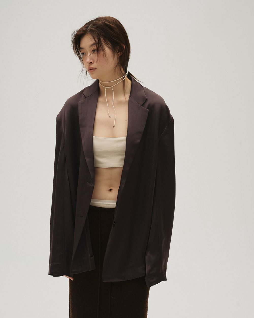Satin Over Jacket Satin Over Jacket,サテンオーバージャケット,12610103,サテン,オーバージャケット,サテンジャケット,ジャケット,アウター,todayful,トゥデイフル,lifes,吉田怜香,26ss