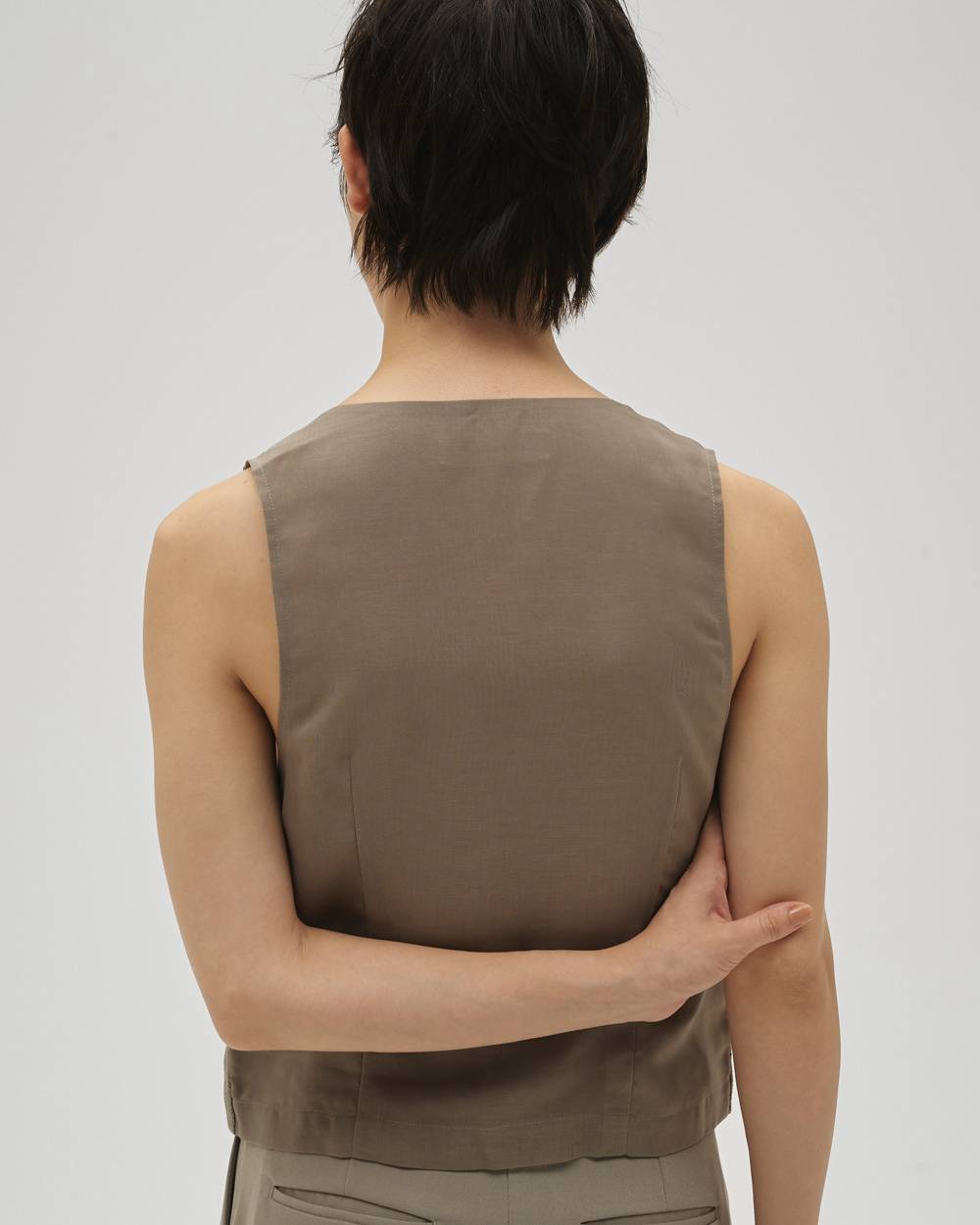 Tweedy Compact Vest Tweedy Compact Vest,ツイーディーコンパクトベスト,12610104,ベスト,セットアップ,ツイーディー,コンパクトベスト,トップス,todayful,トゥデイフル,lifes,吉田怜香,26ss