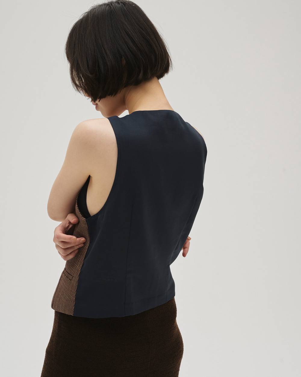 Tweedy Compact Vest Tweedy Compact Vest,ツイーディーコンパクトベスト,12610104,ベスト,セットアップ,ツイーディー,コンパクトベスト,トップス,todayful,トゥデイフル,lifes,吉田怜香,26ss