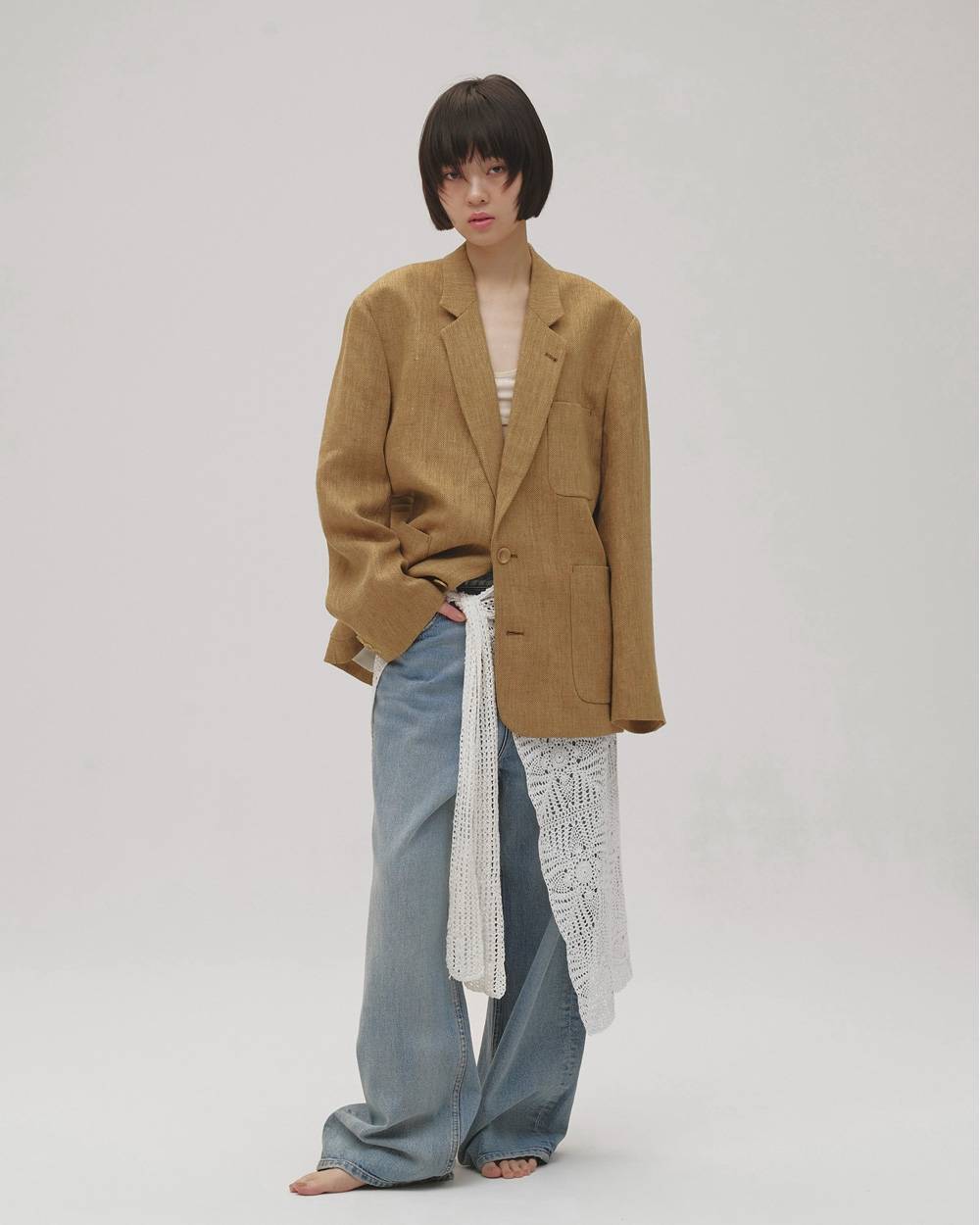 Boyfriend Linen Jacket Boyfriend Linen Jacket,ボーイフレンドリネンジャケット,12610107,ボーイフレンドジャケット,リネンジャケット,ジャケット,アウター,todayful,トゥデイフル,lifes,吉田怜香,26ss