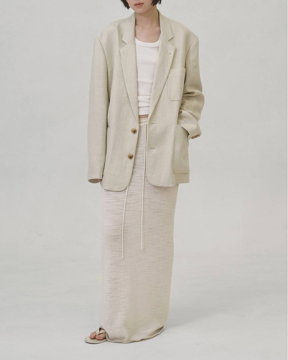 Boyfriend Linen Jacket Boyfriend Linen Jacket,ボーイフレンドリネンジャケット,12610107,ボーイフレンドジャケット,リネンジャケット,ジャケット,アウター,todayful,トゥデイフル,lifes,吉田怜香,26ss