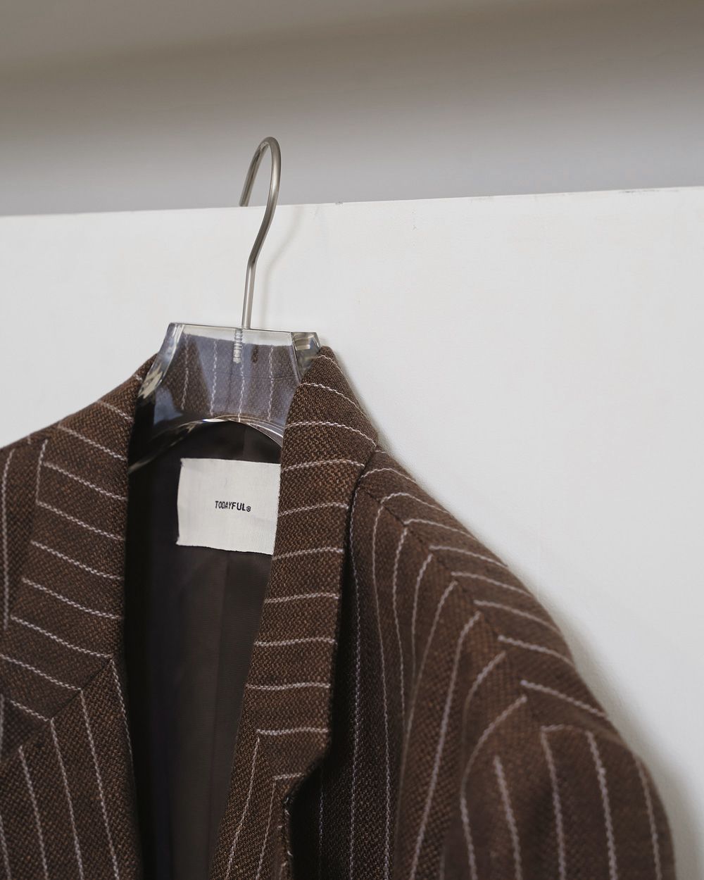 Boyfriend Stripe Linen Jacket Boyfriend Stripe Linen Jacket,ボーイフレンドストライプジャケット,12610108,ボーイフレンドジャケット,ストライプジャケット,ジャケット,アウター,todayful,トゥデイフル,lifes,吉田怜香,26ss