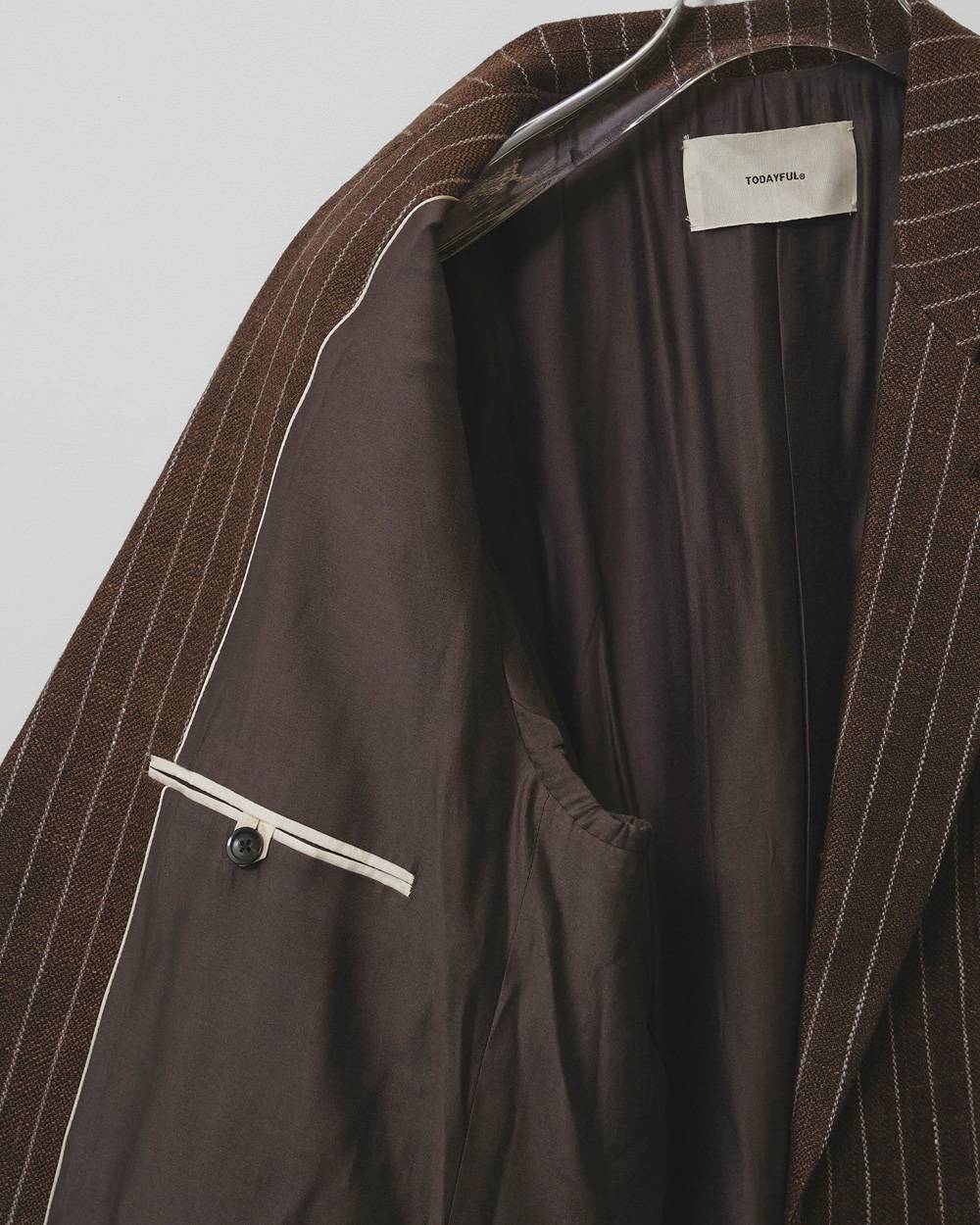 Boyfriend Stripe Linen Jacket Boyfriend Stripe Linen Jacket,ボーイフレンドストライプジャケット,12610108,ボーイフレンドジャケット,ストライプジャケット,ジャケット,アウター,todayful,トゥデイフル,lifes,吉田怜香,26ss