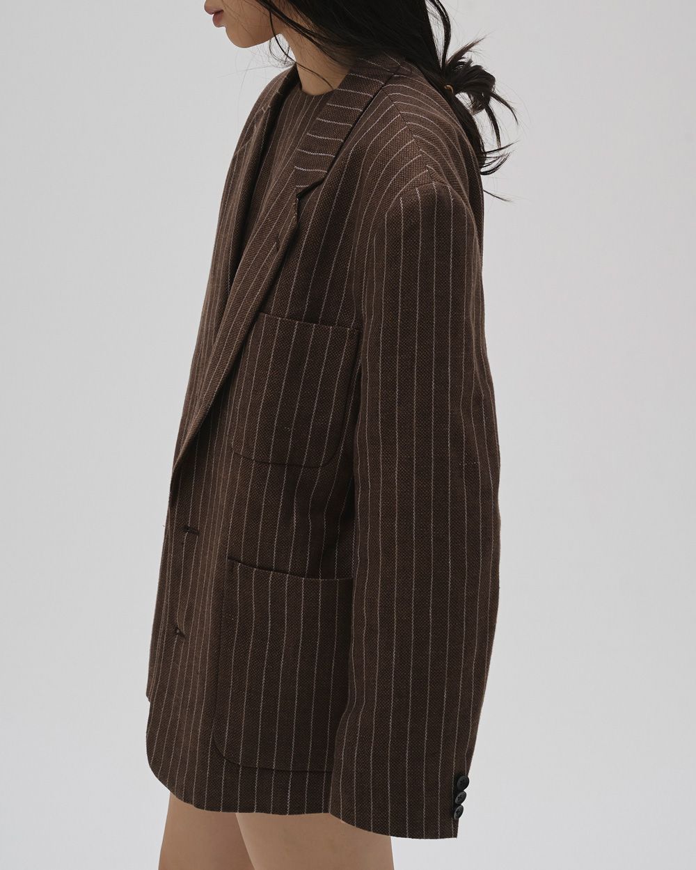 Boyfriend Stripe Linen Jacket Boyfriend Stripe Linen Jacket,ボーイフレンドストライプジャケット,12610108,ボーイフレンドジャケット,ストライプジャケット,ジャケット,アウター,todayful,トゥデイフル,lifes,吉田怜香,26ss