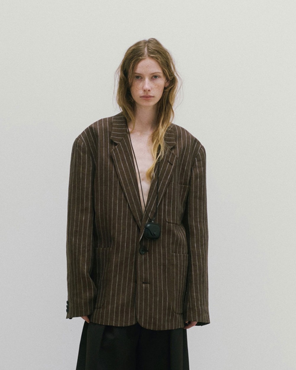 Boyfriend Stripe Linen Jacket Boyfriend Stripe Linen Jacket,ボーイフレンドストライプジャケット,12610108,ボーイフレンドジャケット,ストライプジャケット,ジャケット,アウター,todayful,トゥデイフル,lifes,吉田怜香,26ss