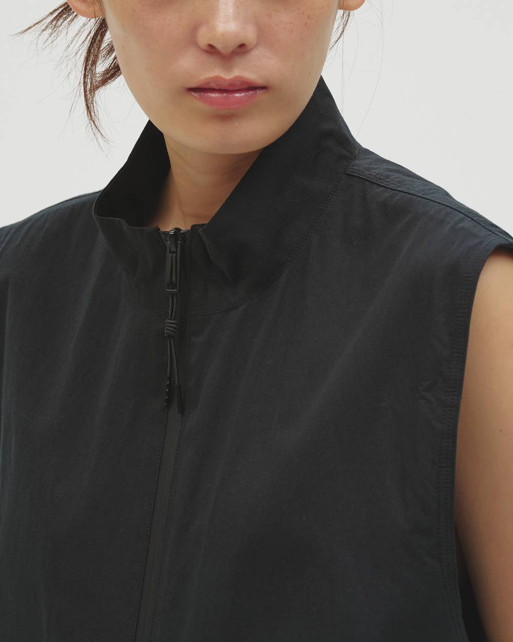 Standcollar Zip Vest Standcollar Zip Vest,スタンドカラージップベスト,12610109,ジップベスト,スタンドカラー,ベスト,ライトアウタ,トップス,todayful,トゥデイフル,lifes,吉田怜香,26aw
