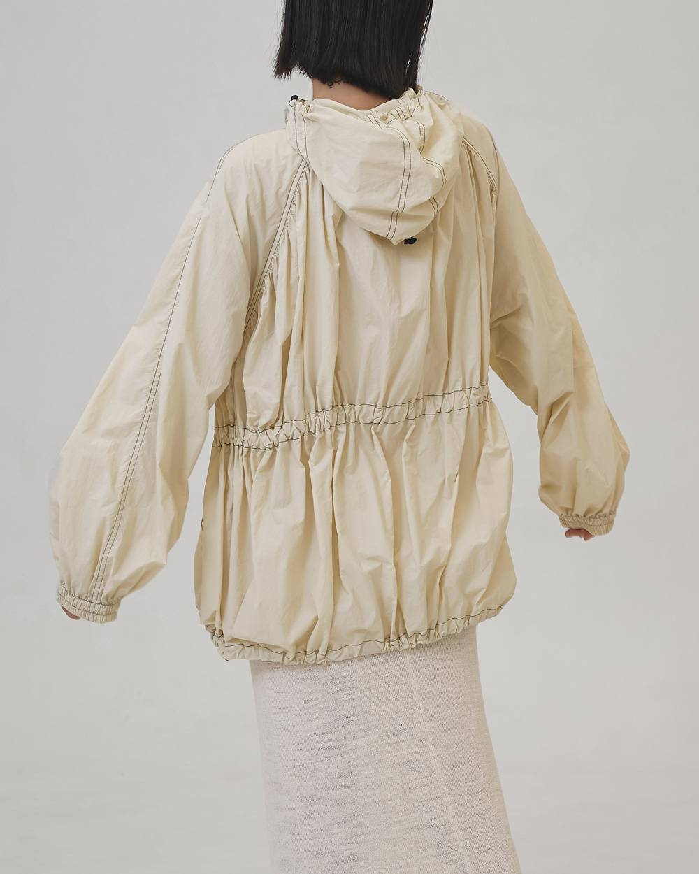 Nylon Gather Blouson Nylon Gather Blouson,ナイロンギャザーブルゾン,12610203,ブルゾン,ナイロンブルゾン,ギャザーブルゾン,ジャケット,todayful,トゥデイフル,lifes,吉田怜香,26ss