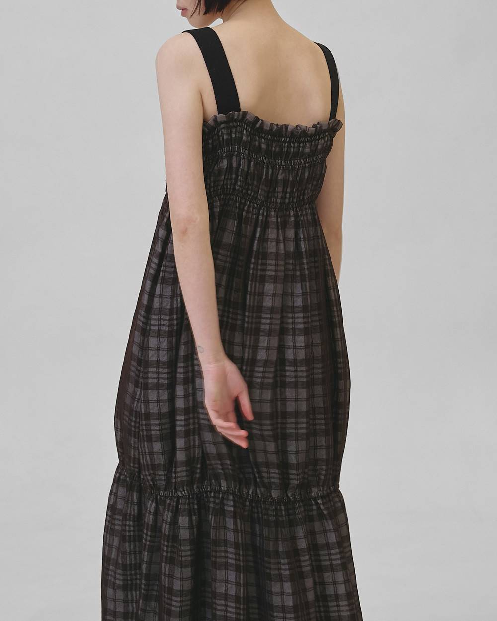 Check Jacquard Dress Check Jacquard Dress,チェックジャガードドレス,12610301,チェック,ジャガード,ドレス,チェックドレス,チェックワンピ,ワンピース,todayful,トゥデイフル,lifes,吉田怜香,26ss