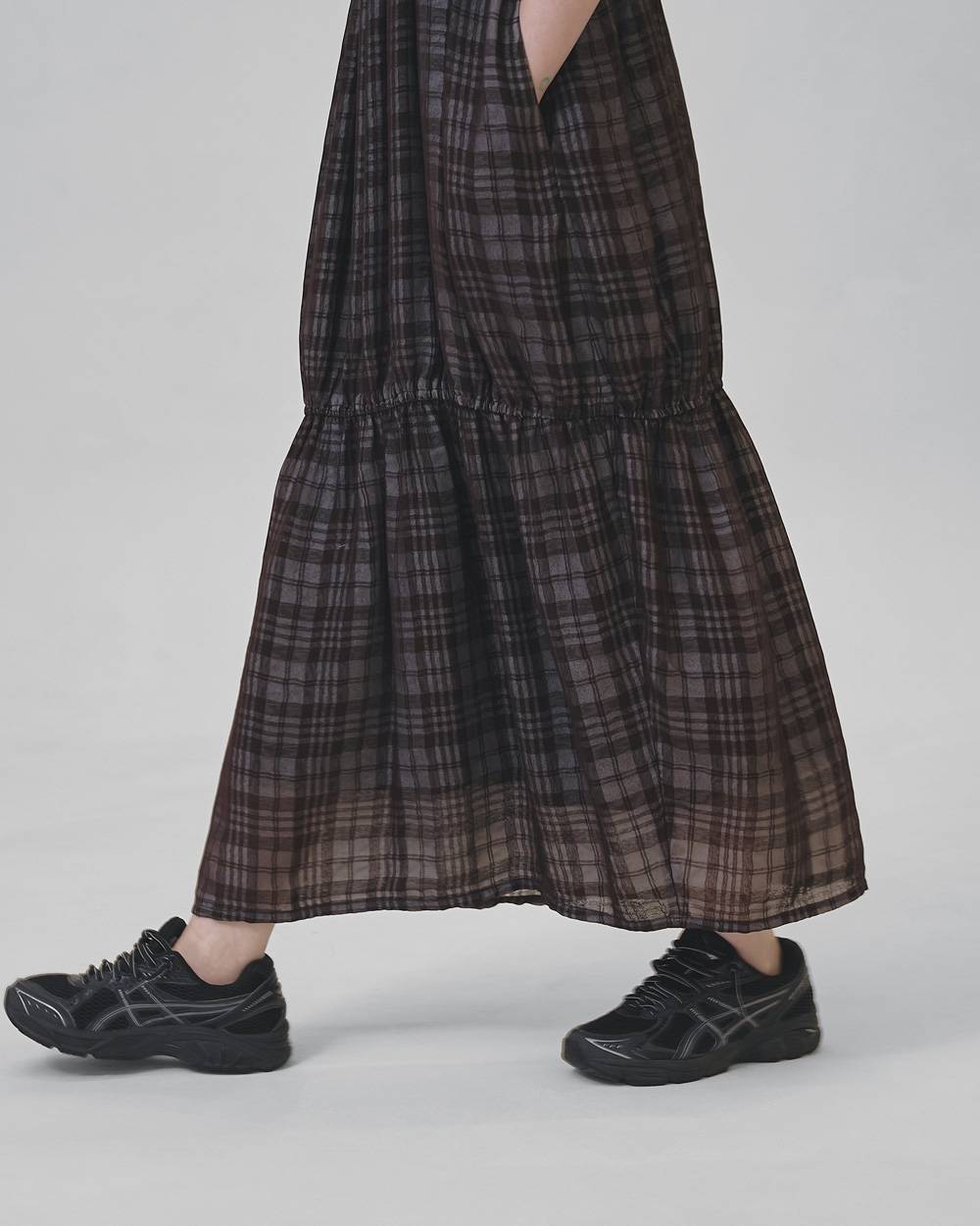 Check Jacquard Dress Check Jacquard Dress,チェックジャガードドレス,12610301,チェック,ジャガード,ドレス,チェックドレス,チェックワンピ,ワンピース,todayful,トゥデイフル,lifes,吉田怜香,26ss