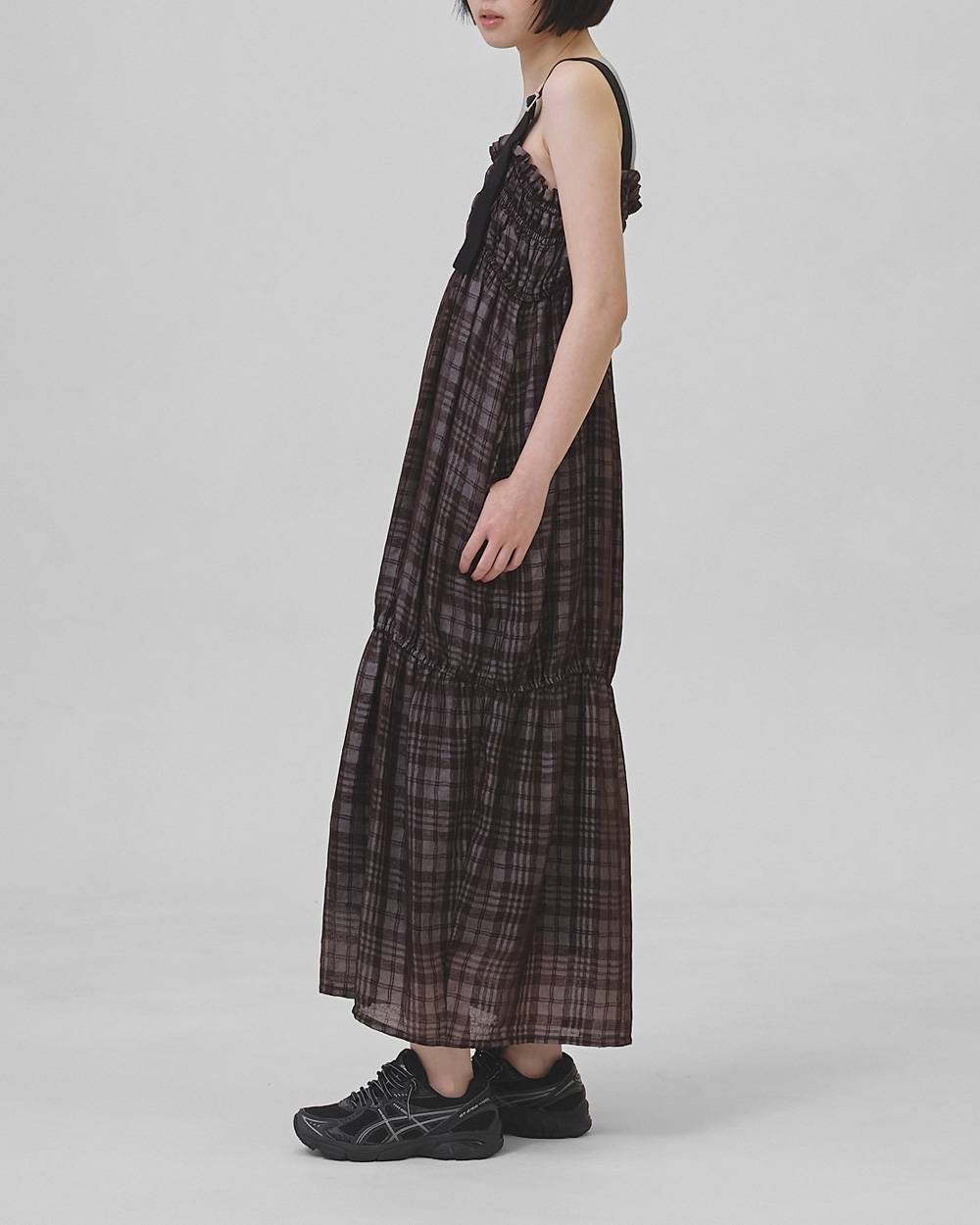 Check Jacquard Dress Check Jacquard Dress,チェックジャガードドレス,12610301,チェック,ジャガード,ドレス,チェックドレス,チェックワンピ,ワンピース,todayful,トゥデイフル,lifes,吉田怜香,26ss