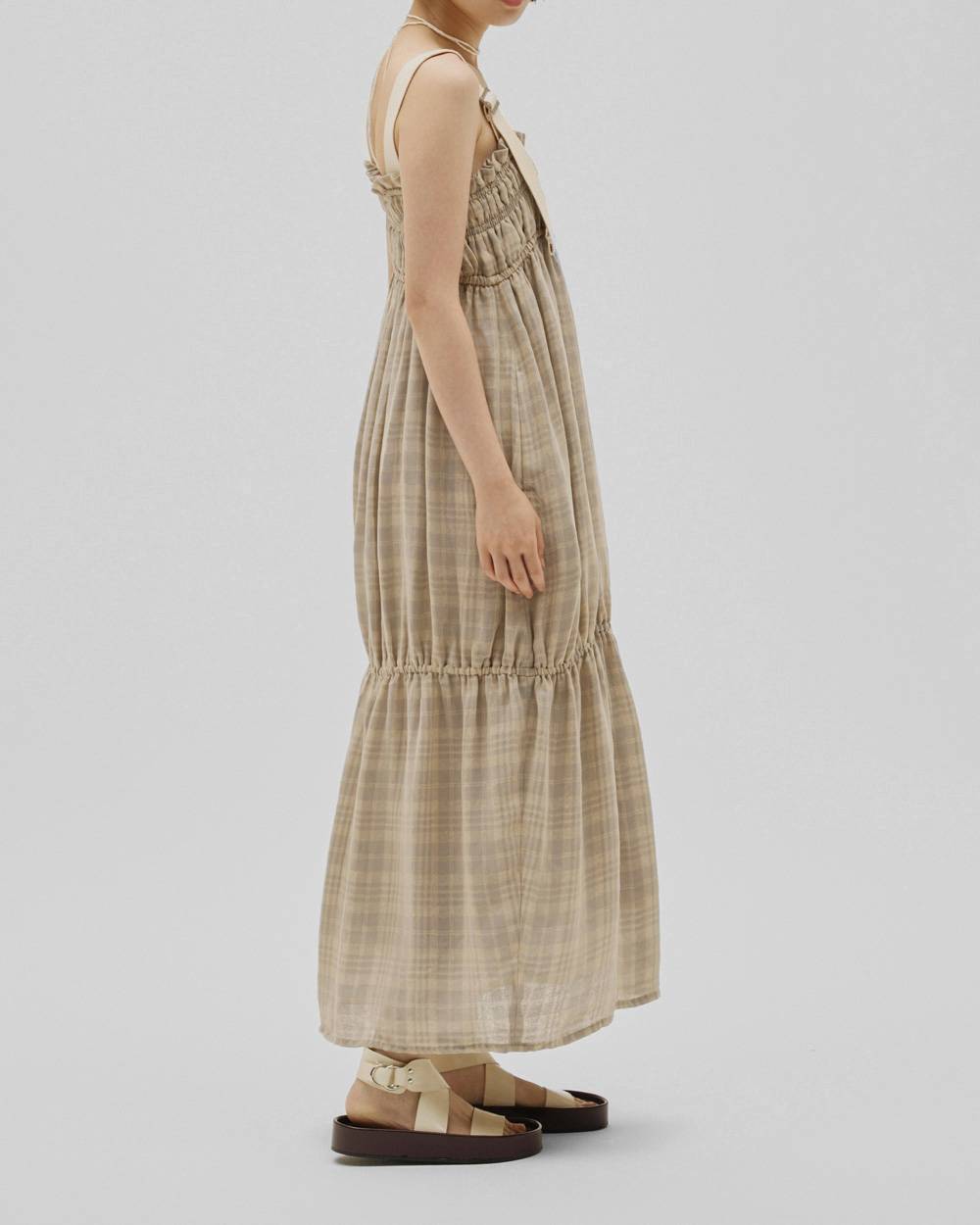 Check Jacquard Dress Check Jacquard Dress,チェックジャガードドレス,12610301,チェック,ジャガード,ドレス,チェックドレス,チェックワンピ,ワンピース,todayful,トゥデイフル,lifes,吉田怜香,26ss