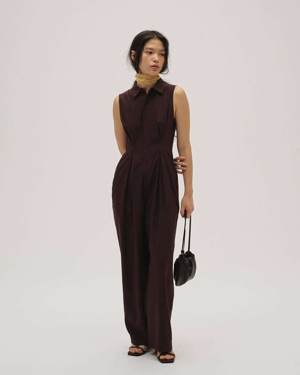 Linen Sleeveless Combinaison Linen Sleeveless Combinaison,リネンスリーブレスコンビネゾン,12610303,リネン,コンビネゾン,オールインワン,ノースリーブ,todayful,トゥデイフル,lifes,吉田怜香,26ss
