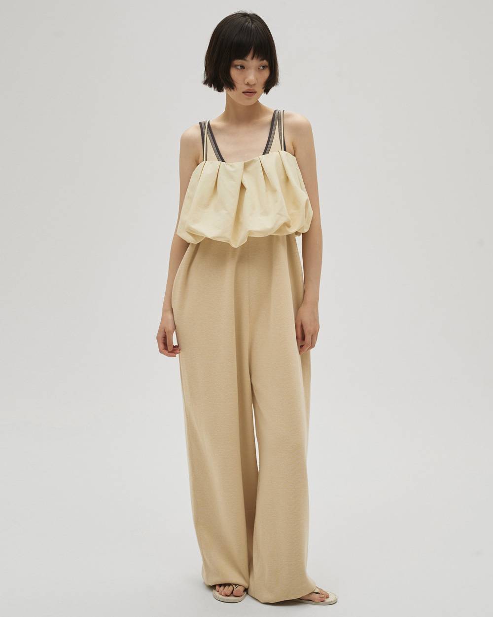 Cotton Bi-color Combinaison Cotton Bi-color Combinaison,コットンバイカラーコンビネゾン,12610307,コットン,バイカラー,キコンビネゾン,オーバーオール,パンツ,ボムス,todayful,トゥデイフル,lifes,吉田怜香,26ss