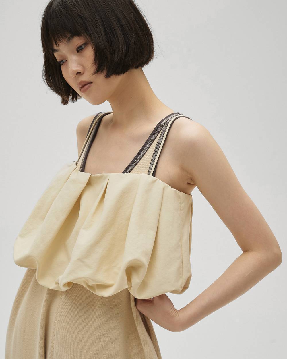 Cotton Bi-color Combinaison Cotton Bi-color Combinaison,コットンバイカラーコンビネゾン,12610307,コットン,バイカラー,キコンビネゾン,オーバーオール,パンツ,ボムス,todayful,トゥデイフル,lifes,吉田怜香,26ss