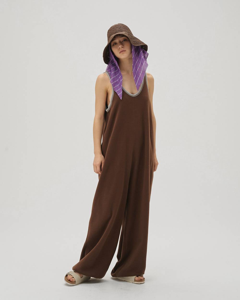 Cotton Bi-color Combinaison Cotton Bi-color Combinaison,コットンバイカラーコンビネゾン,12610307,コットン,バイカラー,キコンビネゾン,オーバーオール,パンツ,ボムス,todayful,トゥデイフル,lifes,吉田怜香,26ss