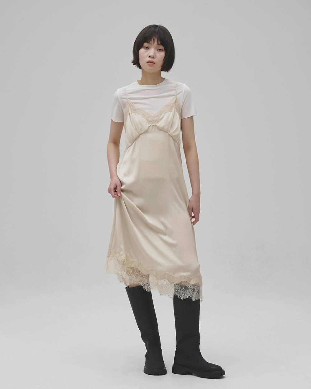 Satin Lace Dress Satin Lace Dress,サテンレースドレス,12610317,サテン,レースドレス,ドレス,レース,ランジェリー,todayful,トゥデイフル,lifes,吉田怜香,26aw