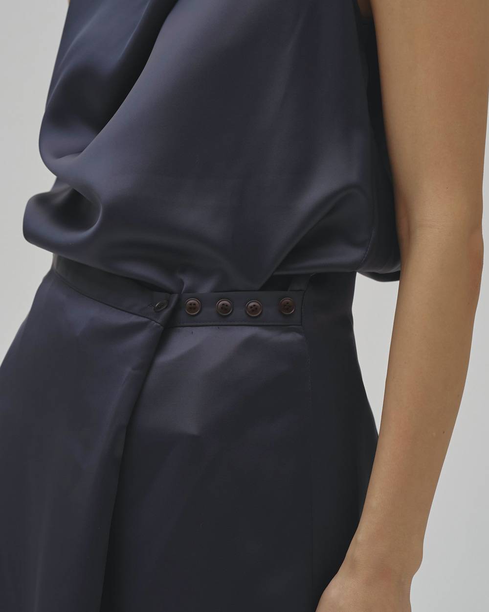 Asymmetry Satin Dress Asymmetry Satin Dress,アシンメトリーサテンドレス,12610322,サテン,アシンメトリードレス,サテンドレス,ドレス,ワンピース,todayful,トゥデイフル,lifes,吉田怜香,26aw