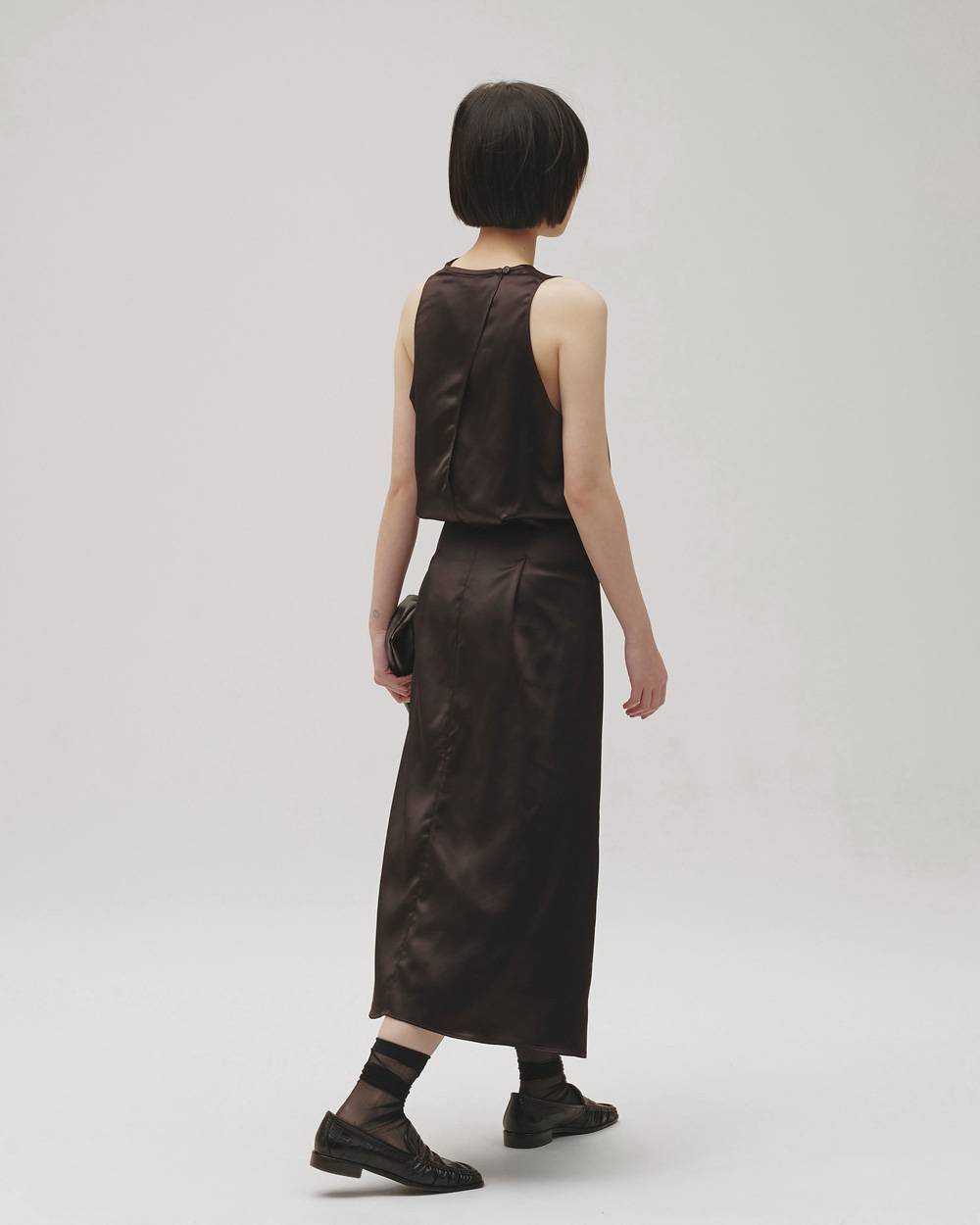 Asymmetry Satin Dress Asymmetry Satin Dress,アシンメトリーサテンドレス,12610322,サテン,アシンメトリードレス,サテンドレス,ドレス,ワンピース,todayful,トゥデイフル,lifes,吉田怜香,26aw