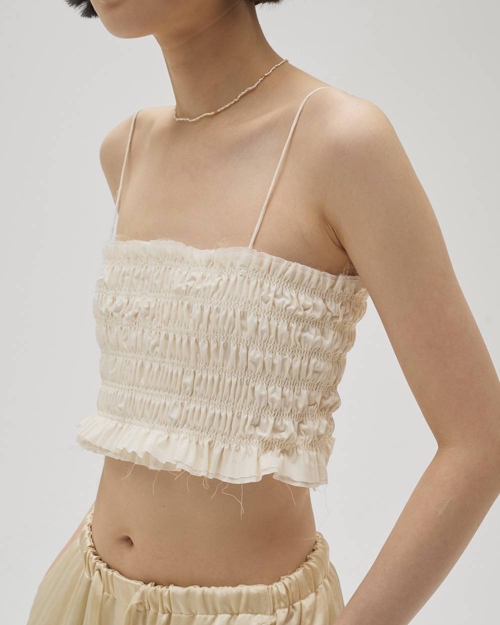 Shirring Bustier Layered Shirts Shirring Bustier Layered Shirts,シャーリングビスチェレイヤードシャツ,12610403,シャーリング,ビステェ,レイヤードシャツ,シャーリングシャツ,シャツ,todayful,トゥデイフル,lifes,吉田怜香,26ss